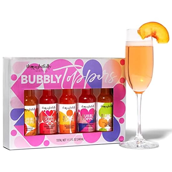 Thoughtfully Cocktails, Bubbly Toppers Gift Set, Add a Splash of Flavor to Champagne or Prosecco with 5 Unique Flavors, Set of 5 (Contains No Alcohol) 105843863 Thoughtfully Cocktails, Bubbly Toppers Gift Set, Add a Splash of Flavor to Champagne or Prosecco with 5 Unique Flavors, Set of 5 (Contains No Alcohol) 105843863