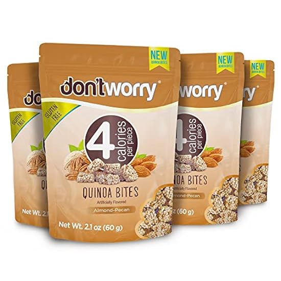 Don't Worry Quinoa Bites 4 Pack Almond Pecan Gluten Free Snacks High in Fiber and Protein Keto Healthy Only Calories Granola Bars Low Carb Cookies 325647197 Don't Worry Quinoa Bites 4 Pack Almond Pecan Gluten Free Snacks High in Fiber and Protein Keto Healthy Only Calories Granola Bars Low Carb Cookies 325647197