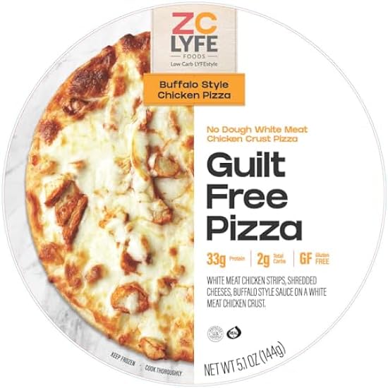 ZeroCarb 4 pack Frozen Gluten-Free chicken crusted Pizzas - 5.1 oz Savory Crust with & Cheese Toppings – 7.5 Keto-Friendly Protein-Packed Delight 33g Only 2g Carbs_AB 511268215 ZeroCarb 4 pack Frozen Gluten-Free chicken crusted Pizzas - 5.1 oz Savory Crust with & Cheese Toppings – 7.5 Keto-Friendly Protein-Packed Delight 33g Only 2g Carbs_AB 511268215