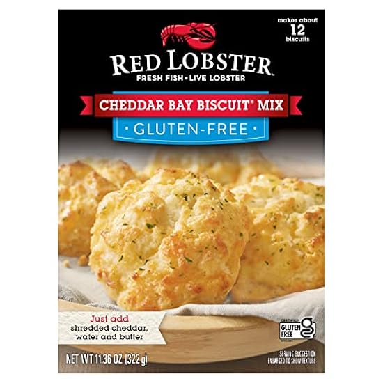 Red Lobster Cheddar Bay Biscuits Mix, Gluten-Free, 11.36-Ounce Boxes (Pack of 8) 530860913