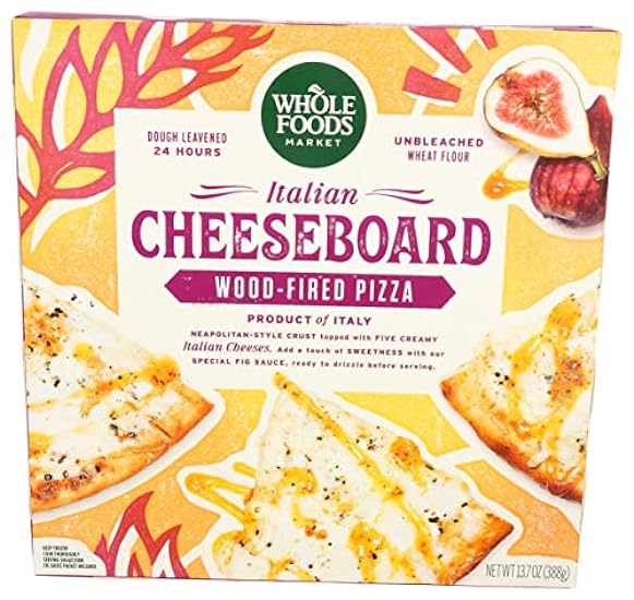 Whole Foods Market, Frozen Wood-Fired Pizza, Italian Cheeseboard, 13.7 Ounce 600729195 Whole Foods Market, Frozen Wood-Fired Pizza, Italian Cheeseboard, 13.7 Ounce 600729195