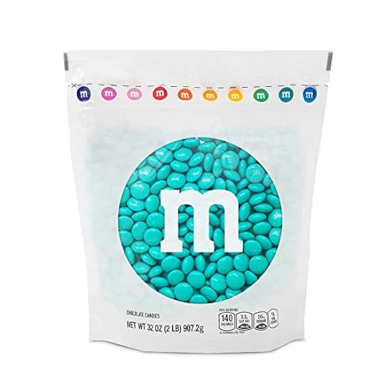 M&M'S Aqua Milk Chocolate Candy, 2lbs of M&M'S in Resealable Pack for Candy Bars, Birthday Parties, Graduations, Dessert Tables & DIY Favors 711754556 M&M'S Aqua Milk Chocolate Candy, 2lbs of M&M'S in Resealable Pack for Candy Bars, Birthday Parties, Graduations, Dessert Tables & DIY Favors 711754556