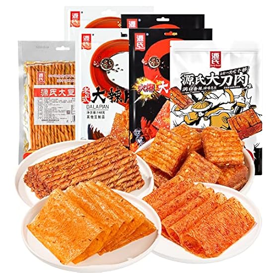 Genji food Latiao Spicy Strip 6 Bags Net Weight 904g Bean and Flour Product Combination Gift Pack Chinese Special Snack 源氏6袋辣条净重904g豆制品面制品组合大礼包休闲零食 737945440 Genji food Latiao Spicy Strip 6 Bags Net Weight 904g Bean and Flour Product Combination Gift Pack Chinese Special Snack 源氏6袋辣条净重904g豆制品面制品组合大礼包休闲零食 737945440